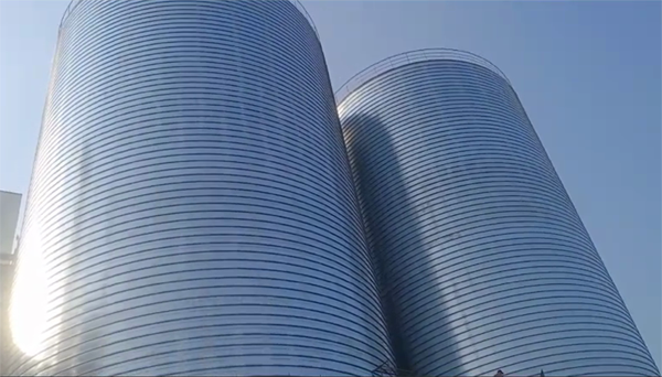 桥西2座混凝土高架卷板仓